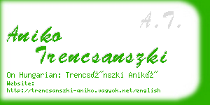aniko trencsanszki business card
